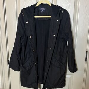 Jones New York Signature Weatherproof Black Utility Jacket Sz P/M